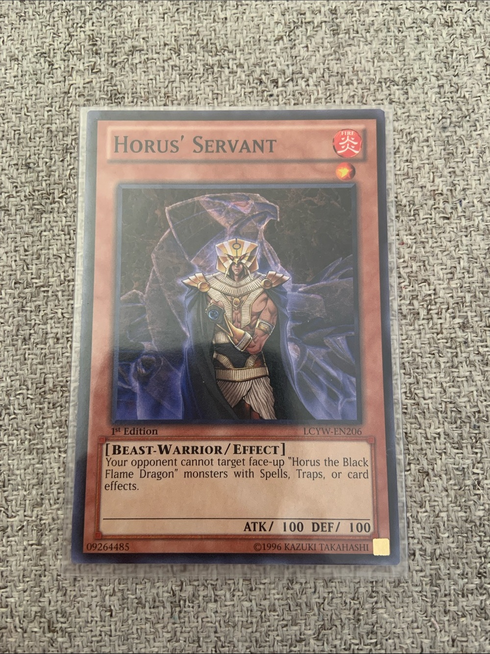 Horus’ Servant - Yu-Gi-Oh Trading Card.